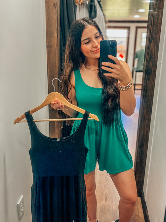 The Cali Romper- Green