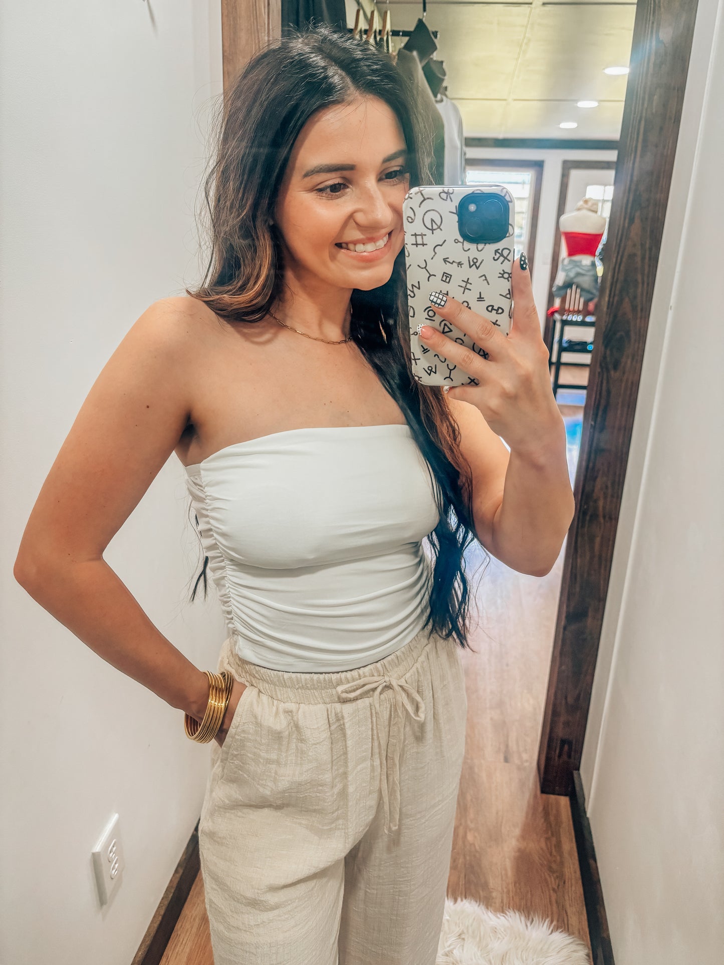 The Danelle Tube Top- White